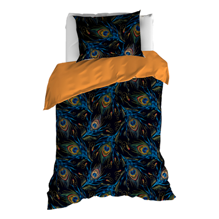 De Witte Lietaer Paon housse de couette jaune curry