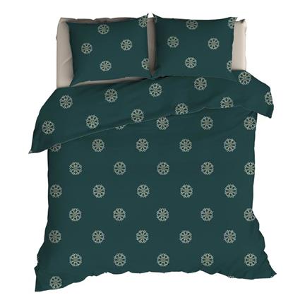 Romanette Flocons housse de couette en flanelle