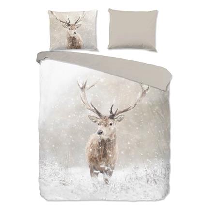 Good Morning Snowydeer housse de couette en flanelle
