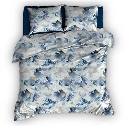 Romanette Peak Mountains housse de couette en flanelle