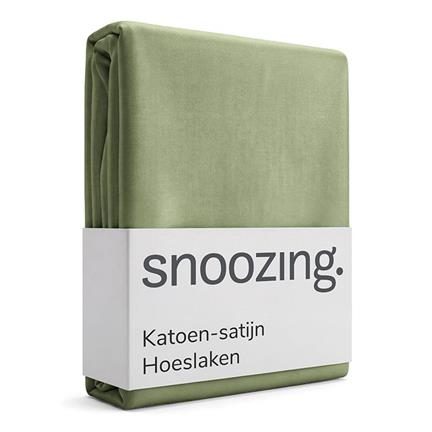 Snoozing drap-housse satin