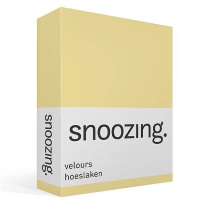 Snoozing drap-housse velours