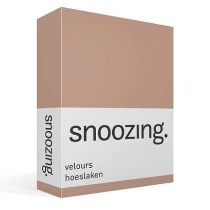 Snoozing drap-housse velours