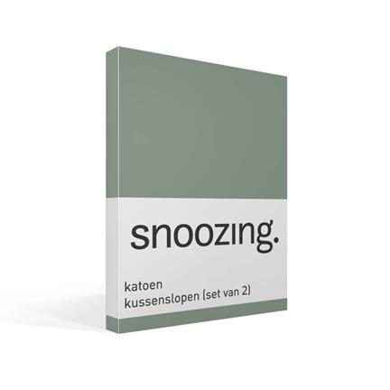 Snoozing taies d'oreiller coton 57 fils (lot de 2)