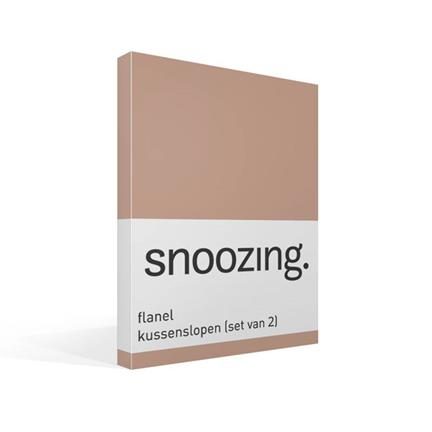 Snoozing taies d'oreiller flanelle (lot de 2)