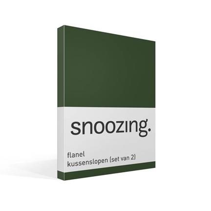 Snoozing taies d'oreiller flanelle (lot de 2)