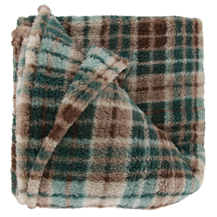 Unique Living Alix plaid polaire