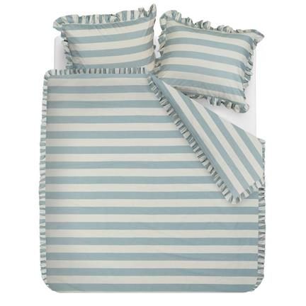 Ambiante Striped Ruffle housse de couette