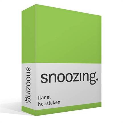 Snoozing drap-housse flanelle