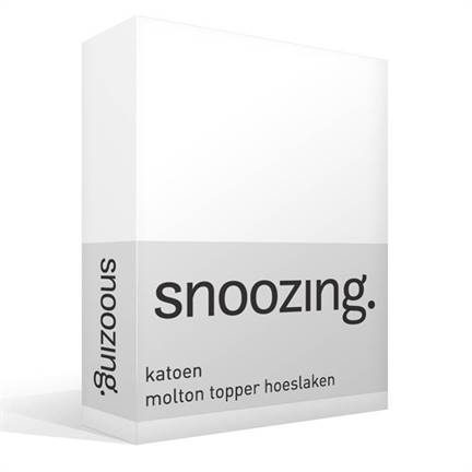 Snoozing drap-housse molleton coton surmatelas 