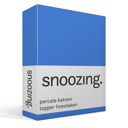 Snoozing drap-housse surmatelas en percale de coton - thumbnail_01