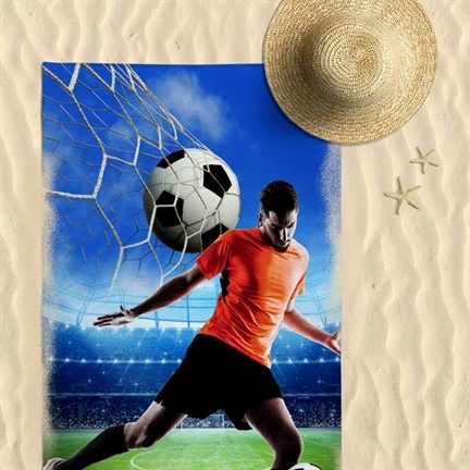 Soccer serviette de plage